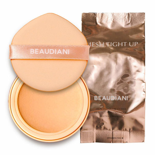 Mesh Tight UP Cushion Refill | Cushion Foundation | Buildable Coverage| Natural Finish | Dewy Glow Make up (01-REFILL Bright cool undertone (#21))