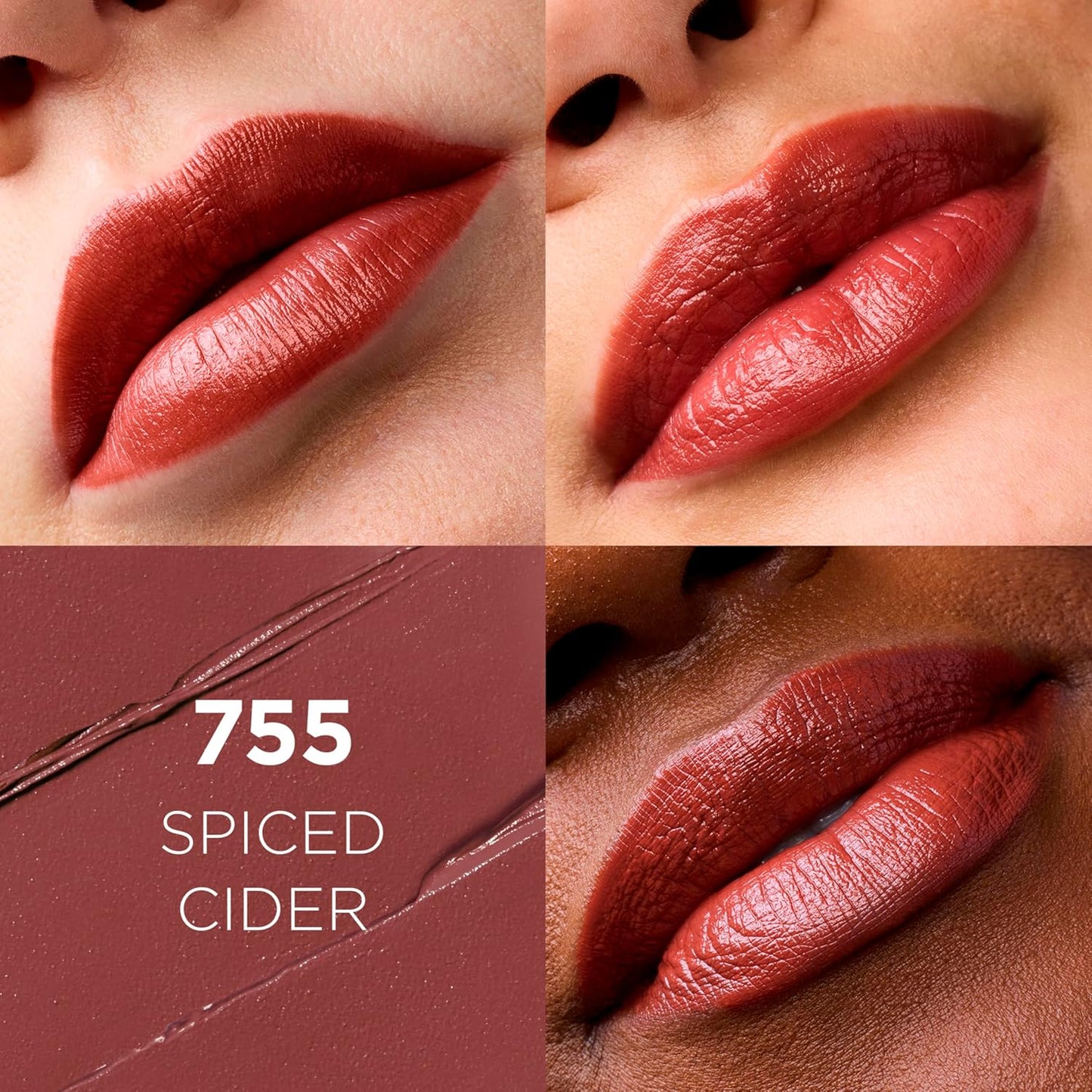 L'Oreal Paris Makeup Colour Riche Original Creamy Hydrating Satin Lipstick, 755 Spiced Cider, 1 Count